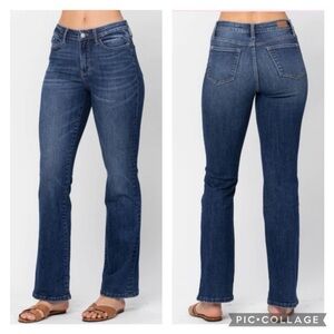 Judy Blue Monique Mid Rise Med-Dark Wash Bootcut Jeans Size 15 or 32”